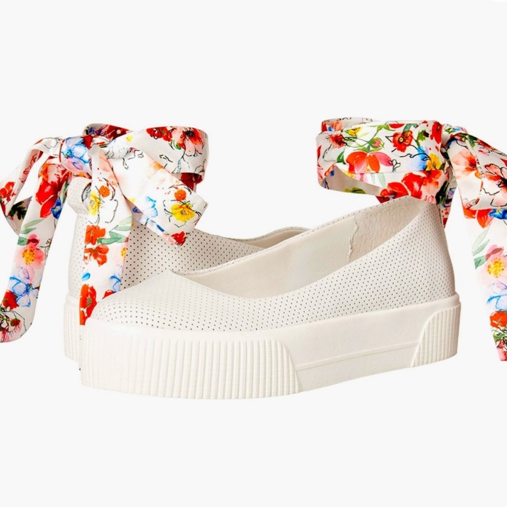 Elisah Ankle Tie Platform Slip On Shoes